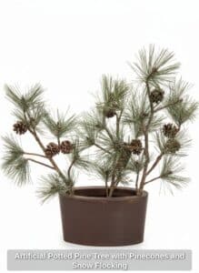 Artificial-Potted-Pine-Tree-with-Pinecones-and-Snow-Flocking