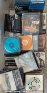Assorted-Blu-ray-DVD-and-CD-Collection