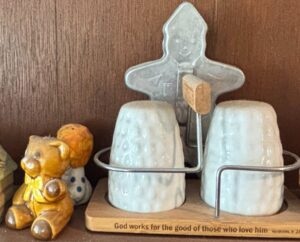 Assorted-Ceramic-Figurines-and-Salt-Pepper-Shakers-including-Snowman-themed-items-second-image