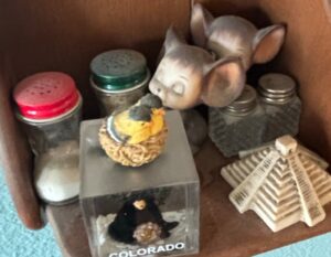 Assorted-Ceramic-Figurines-and-Salt-and-Pepper-Shakers-Primarily-Farm-Animals-and-Holiday-Themes