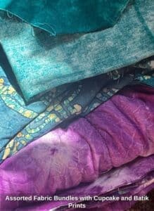 Assorted-Fabric-Bundles-with-Cupcake-and-Batik-Prints