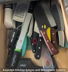 Assorted-Kitchen-Knives-and-Microplane-Graters-second-image