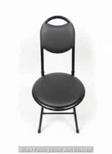 Black-Folding-Stool-with-Backrest