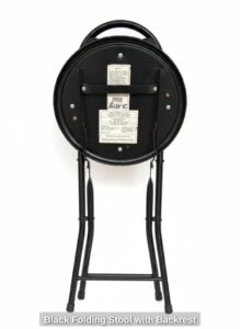 Black-Folding-Stool-with-Backrest-second-image