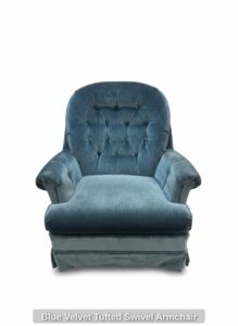 Blue-Velvet-Tufted-Swivel-Armchair