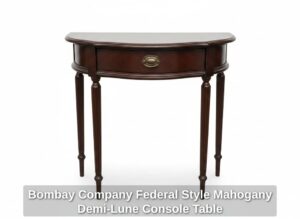Bombay-Company-Federal-Style-Mahogany-Demi-Lune-Console-Table
