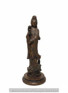 Bronze-Statue-of-Guanyin-with-Child