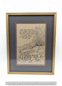 Calligraphy-Landscape-Framed-Art-Print