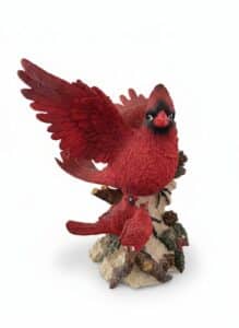 Cardinal-Family-Figurine