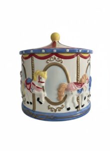 Carousel-Horse-Ceramic-Cookie-Jar-B