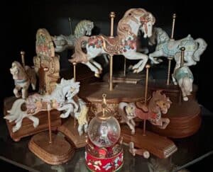 Carousel-Horses-and-Religious-Figurine-third-image