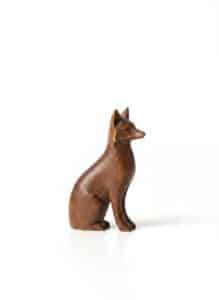 Carved-Ironwood-Howling-Coyote-Figurine