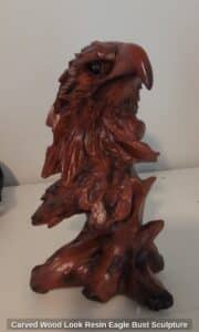 Carved-Wood-Look-Resin-Eagle-Bust-Sculpture