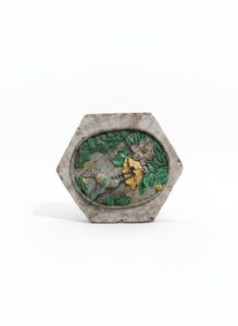 Cast-Concrete-Garden-Plaque-with-Hummingbird-and-Flower-Motif