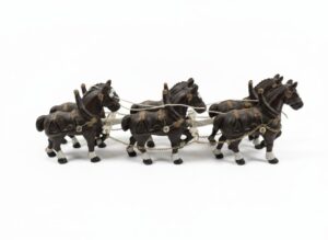 Cast-Iron-Ice-Wagon-and-Multi-Horse-Drawn-Wagon-with-Barrels-fourth-image