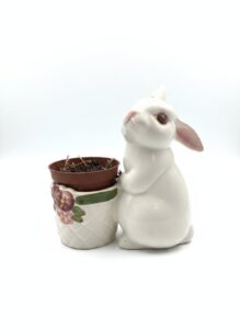 Ceramic-Bunny-Candle-Holder-and-Duck-Watering-Can-Set