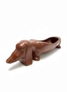 Ceramic-Dachshund-Planter-or-Cracker-Tray-second-image
