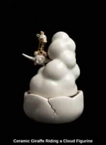 Ceramic-Giraffe-Riding-a-Cloud-Figurine