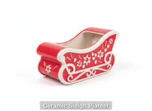 Ceramic-Sleigh-Planter
