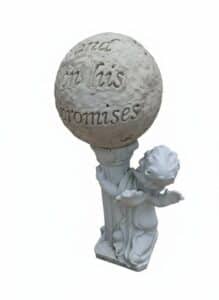 Cherub-Holding-Globe-Statue-with-Inscription