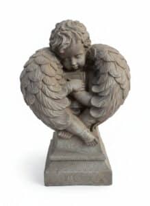 Cherub-Reading-a-Book-Statue