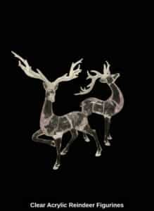 Clear-Acrylic-Reindeer-Figurines