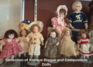 Collection-of-Antique-Bisque-and-Composition-Dolls