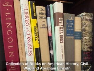 Collection-of-Books-on-American-History-Civil-War-and-Abraham-Lincoln