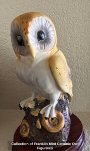 Collection-of-Franklin-Mint-Ceramic-Owl-Figurines-third-image