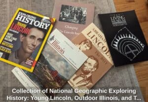 Collection-of-National-Geographic-Exploring-History-Young-Lincoln-Outdoor-Illinois-and-The-Living-Museum-Magazines