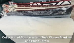 Collection-of-Southwestern-Style-Woven-Blankets-and-Plush-Throw