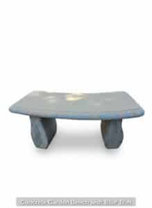 Concrete-Garden-Bench-with-Blue-Trim