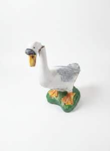 Concrete-Porch-Goose-Statue