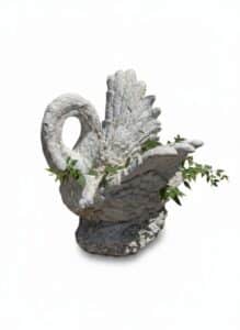 Concrete-Swan-Planter