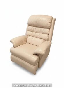Cream-Leather-Recliner-Chair