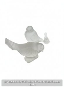Crystal-Candy-Dish-with-Lid-and-Frosted-Glass-Birds-second-image