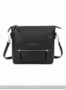 Dana-Buchman-Black-Faux-Leather-Crossbody-Bag