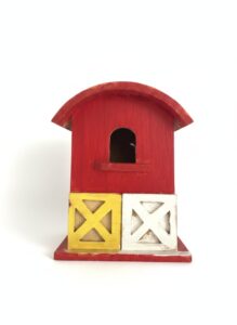 Decorative-Barn-Birdhouse-and-Cardinal-Box