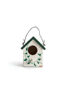 Decorative-Ceramic-Birdhouse-with-Green-Vines