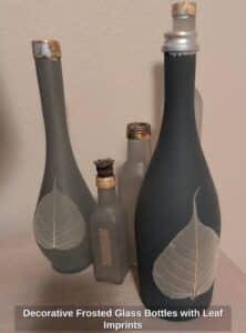 Decorative-Frosted-Glass-Bottles-with-Leaf-Imprints