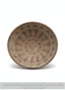 Decorative-Terracotta-Bowl-with-Figurative-Motif-Not-for-Food-Use
