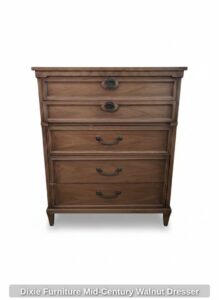 Dixie-Furniture-Mid-Century-Walnut-Dresser