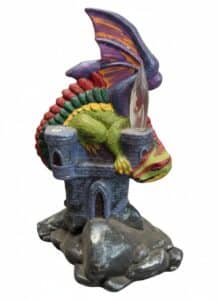 Dragon-on-Castle-Figurine-with-Light-Up-Element