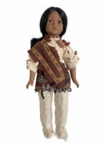 Duck-House-Indian-Brave-Collectible-Porcelain-Doll-third-image