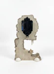 Ebros-Howling-Gray-Wolves-Family-Table-Clock-with-Pendulum-second-image