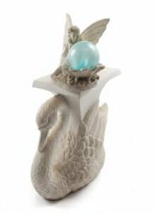 Fairy-Garden-Swan-Planter-with-Light-Up-Orb-and-Angel-Figurine