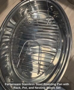 Farberware-Stainless-Steel-Roasting-Pan-with-Rack-Pot-and-Nesting-Bowls-Set-fourth-image