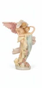 Figurines-and-Collectibles-Display-Featuring-Pegasus-Carousel-Horses-and-Angels