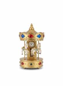 Figurines-and-Collectibles-Display-Featuring-Pegasus-Carousel-Horses-and-Angels-second-image