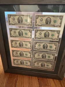 Framed-Collection-of-United-States-Two-Dollar-Bills